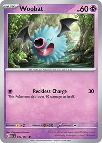 032/091 Woobat - Paldean Fates