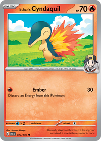 032/182 Ethan's Cyndaquil - Destined Rivals