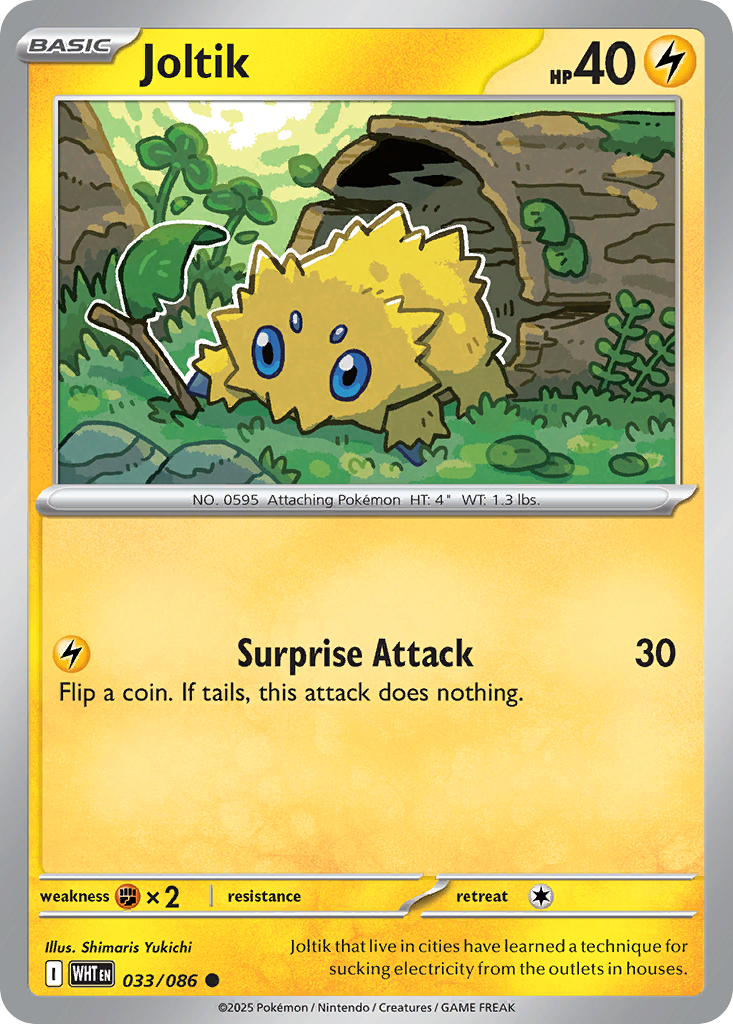 Joltik 033/086 White Flare card