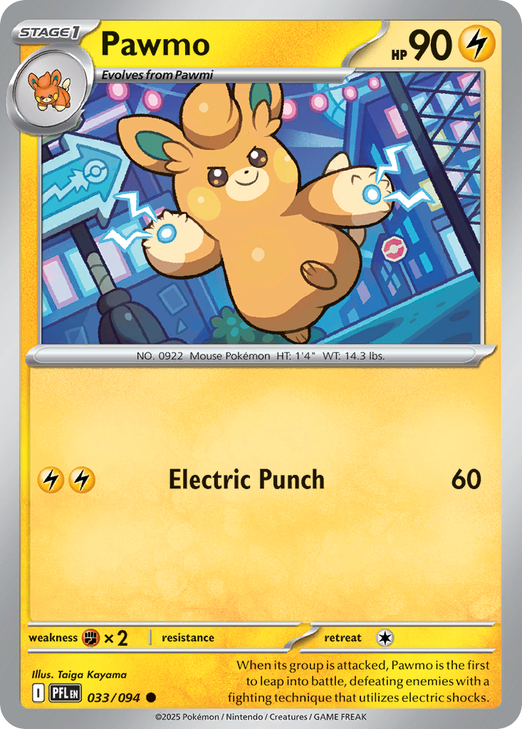 Pawmo 033/094 Phantasmal Flames card