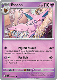 033/131 Espeon - Prismatic Evolutions