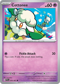 034/091 Cottonee - Paldean Fates