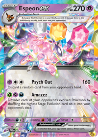 034/131 Espeon ex - Prismatic Evolutions
