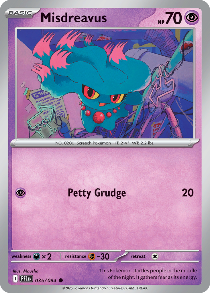 Misdreavus 035/094 Phantasmal Flames card