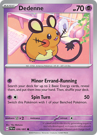 036/091 Dedenne - Paldean Fates