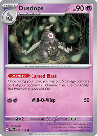 036/131 Dusclops - Prismatic Evolutions