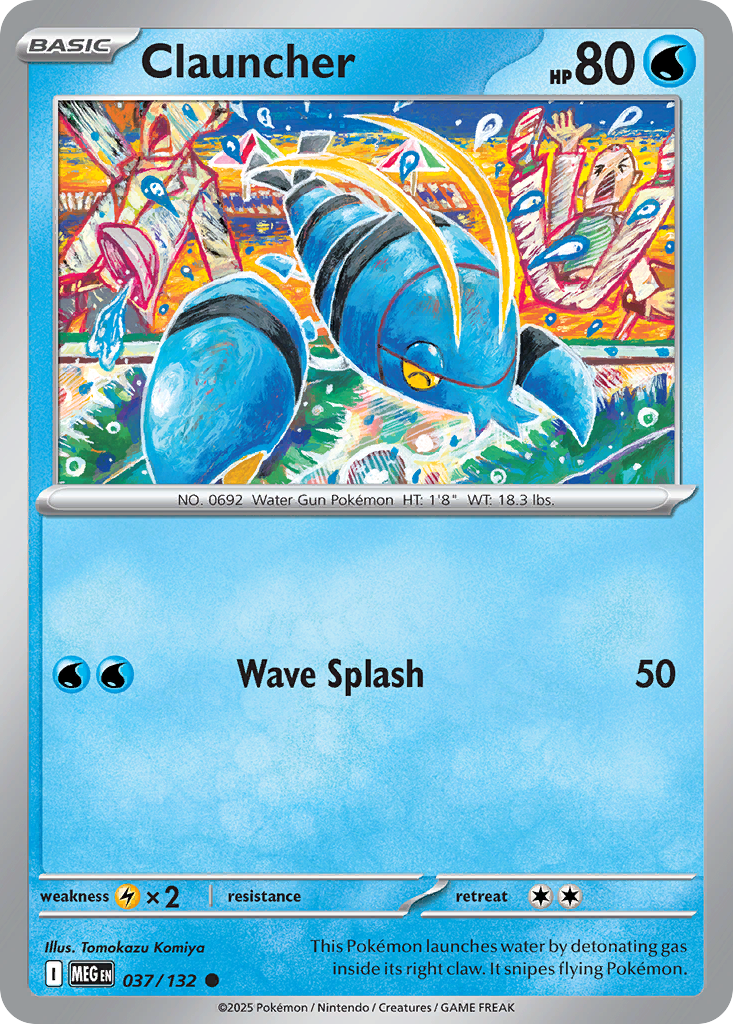 Clauncher 037/132 Mega Evolution card
