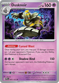 037/131 Dusknoir - Prismatic Evolutions