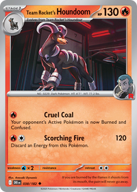 038/182 Team Rocket's Houndoom - Destined Rivals