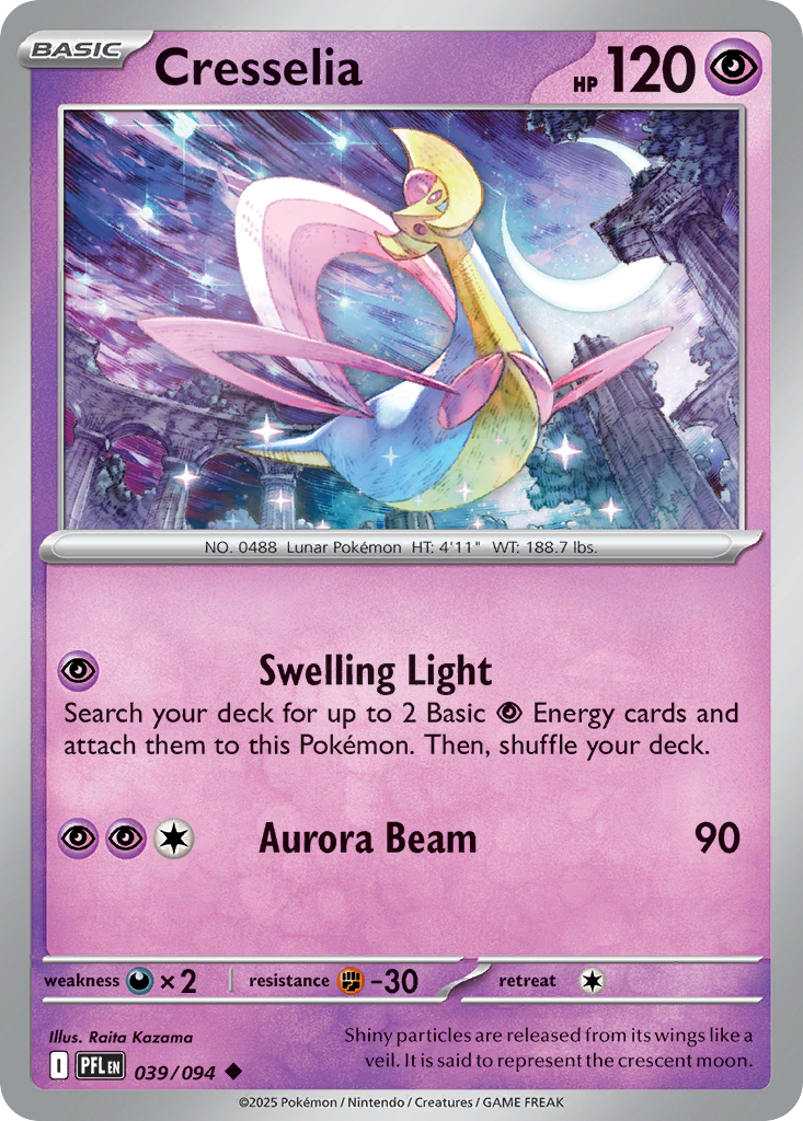 Cresselia 039/094 Phantasmal Flames card