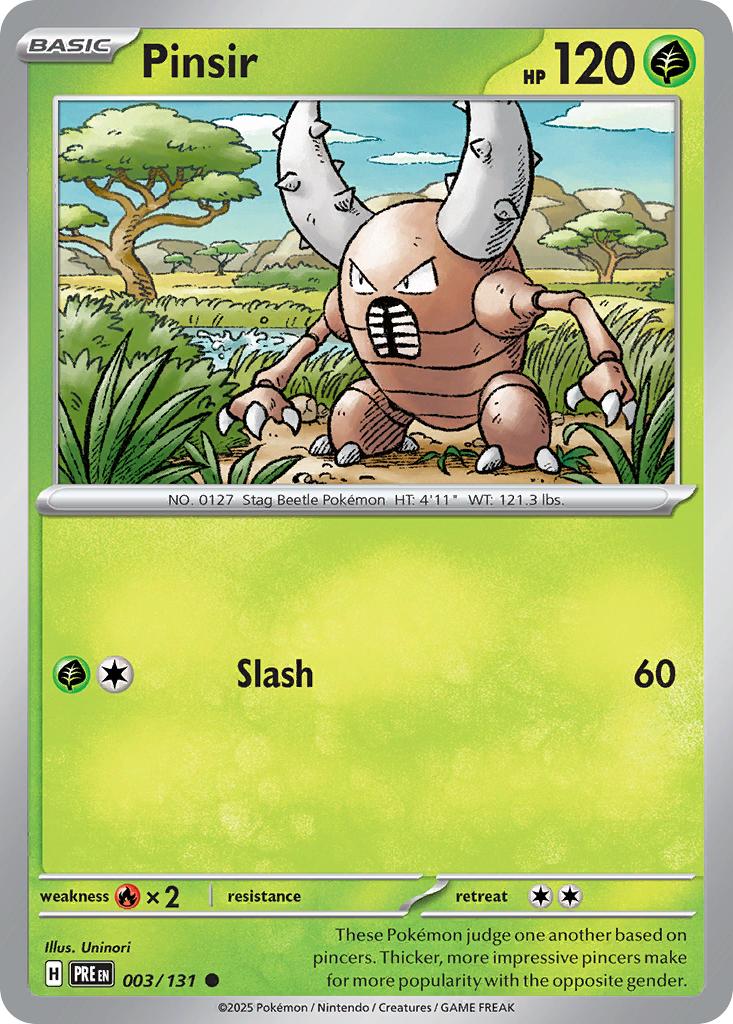 Pinsir 003/131 Prismatic Evolutions card