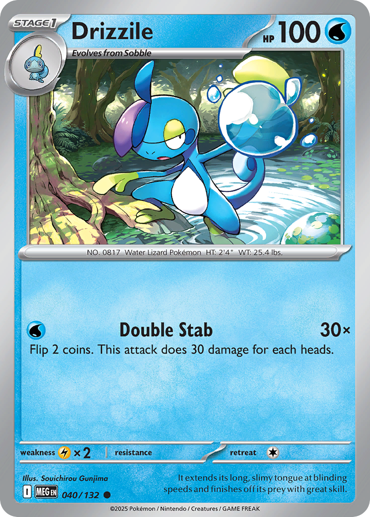 Drizzile 040/132 Mega Evolution card