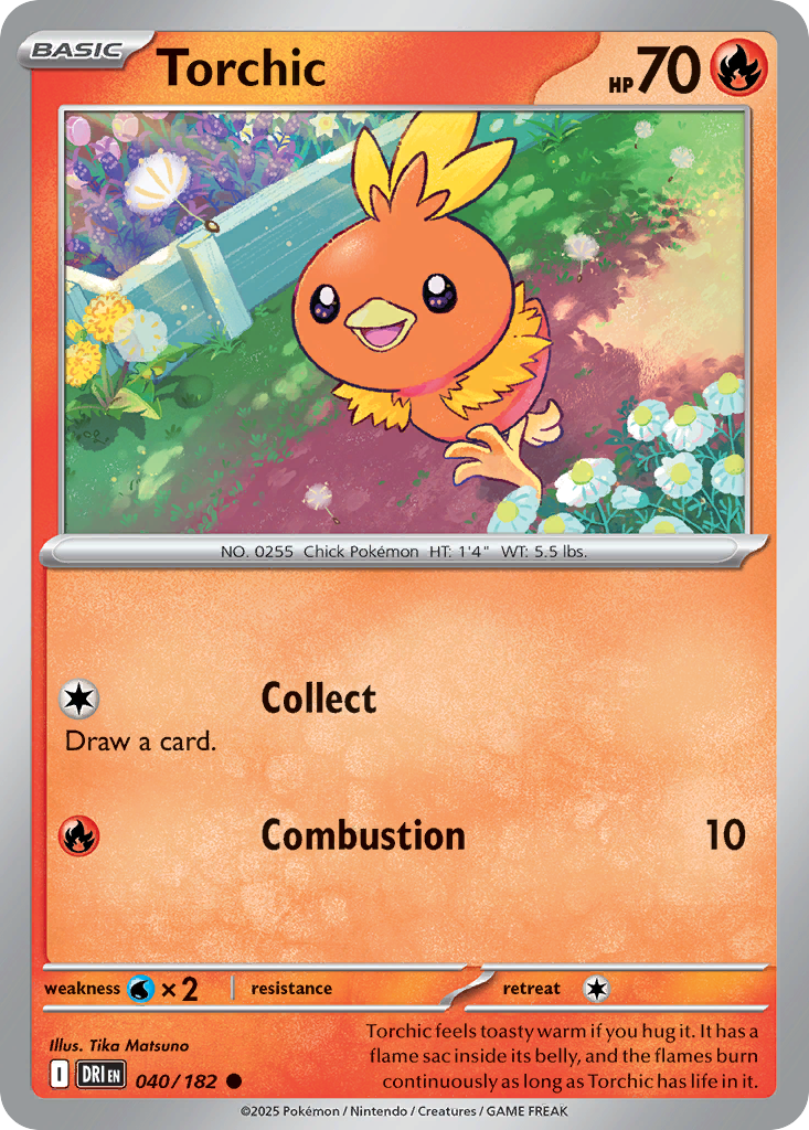 Torchic 040/182 Destined Rivals card