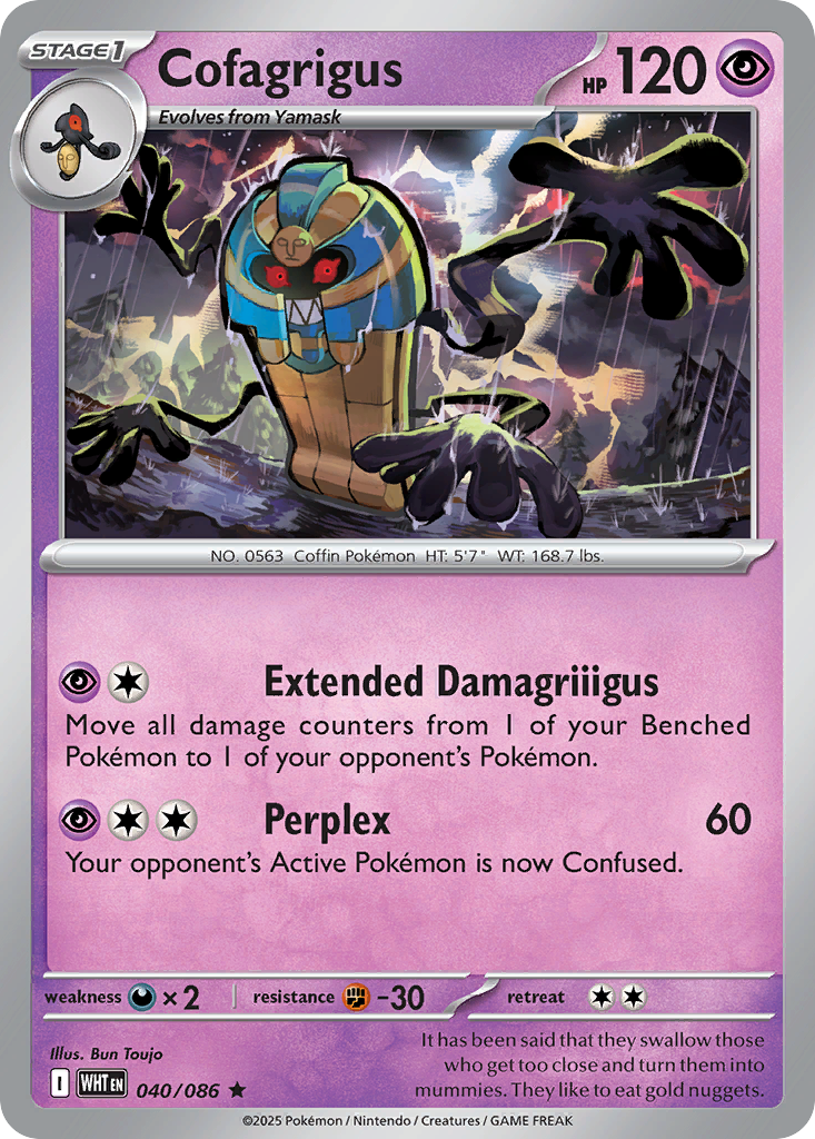 Cofagrigus 040/086 White Flare card