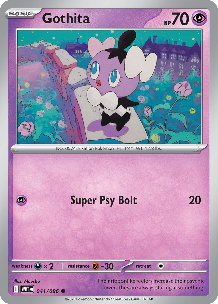 Gothita 041/086 White Flare card