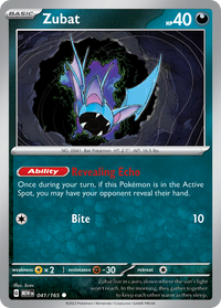 041/165 Zubat - Scarlet & Violet 151