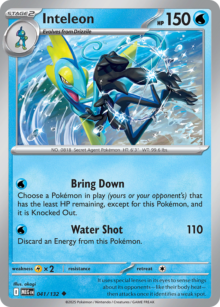 Inteleon 041/132 Mega Evolution card