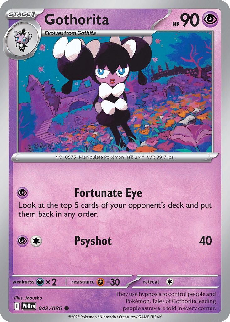 Gothorita 042/086 White Flare card