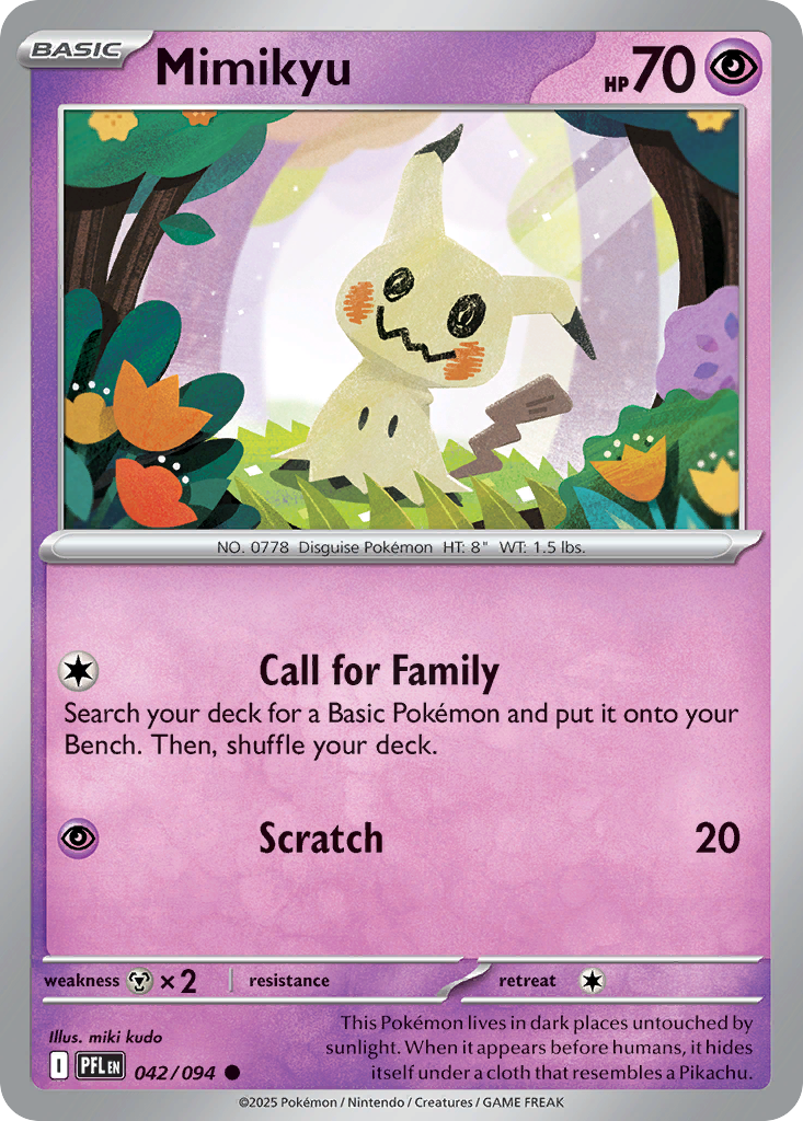 Mimikyu 042/094 Phantasmal Flames card