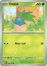 043/165 Oddish - Scarlet & Violet 151