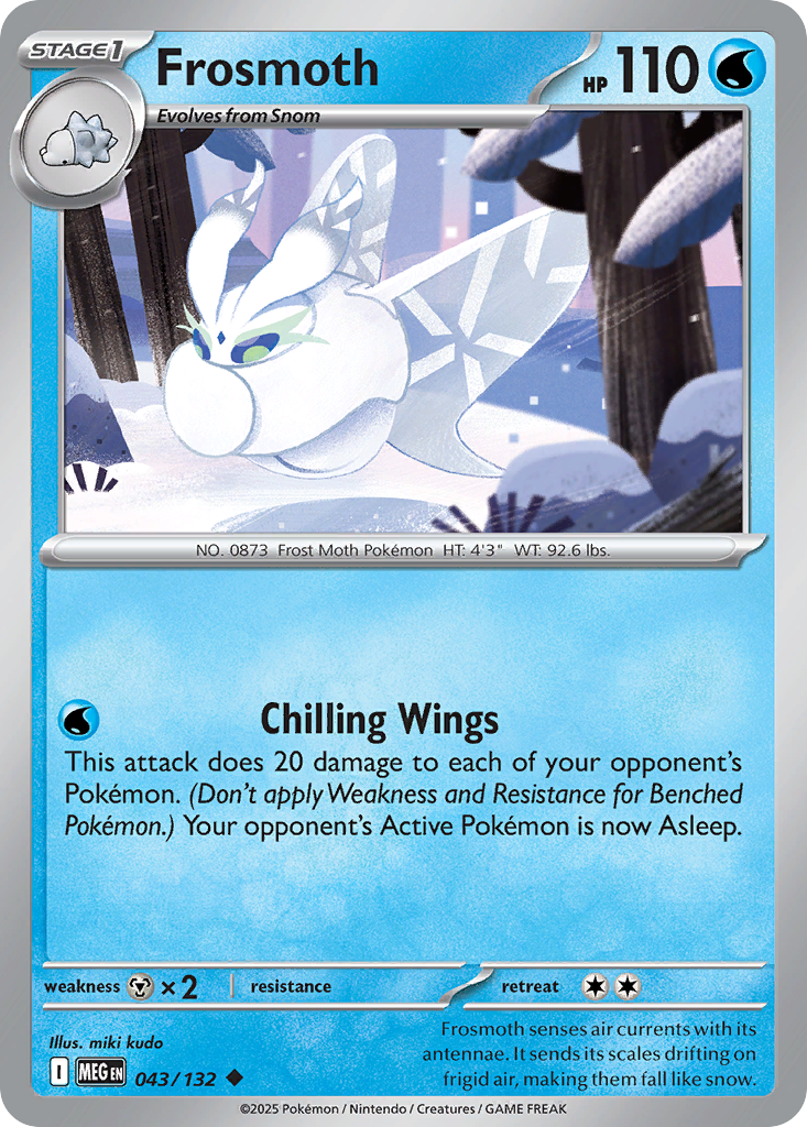 Frosmoth 043/132 Mega Evolution card