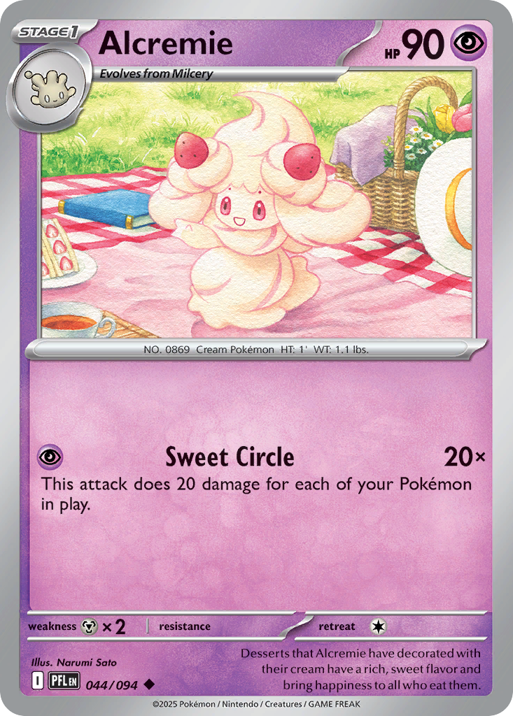 Alcremie 044/094 Phantasmal Flames card