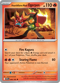 044/182 Hearthflame Mask Ogerpon - Destined Rivals