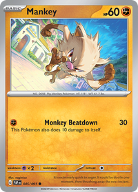 045/091 Mankey - Paldean Fates