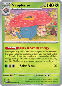 045/165 Vileplume - Scarlet & Violet 151