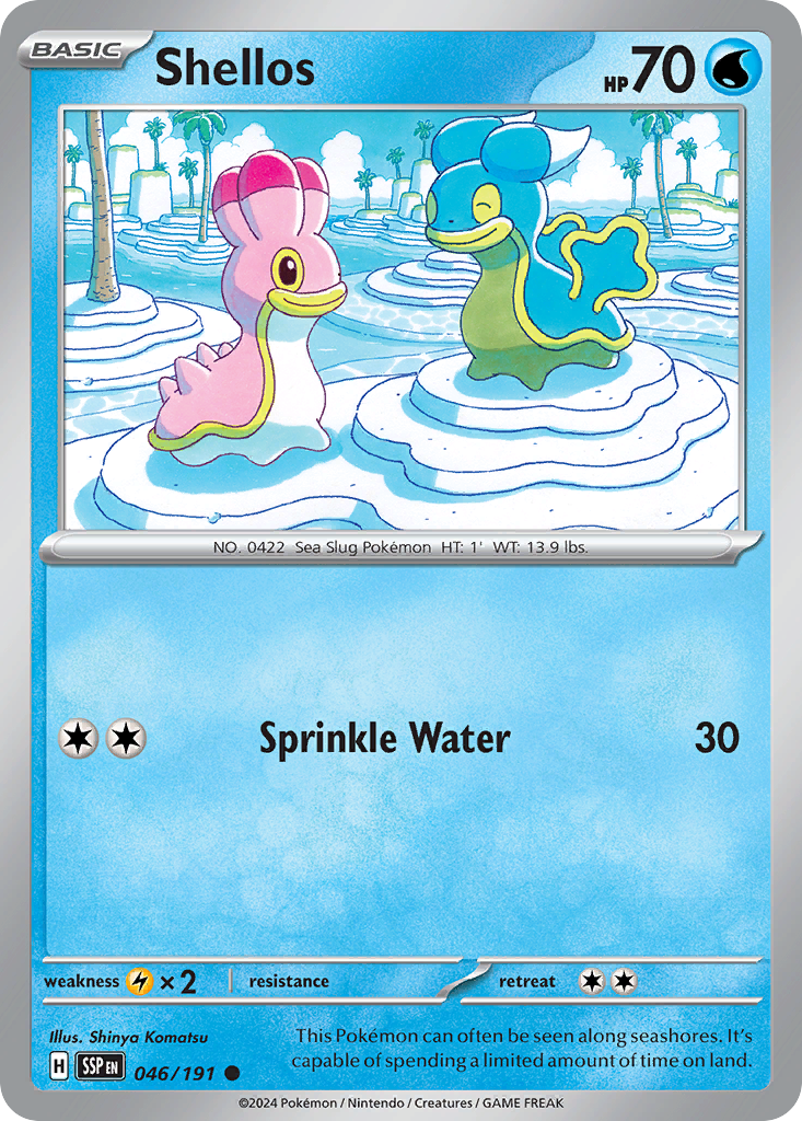 Shellos 046/191 Surging Sparks card