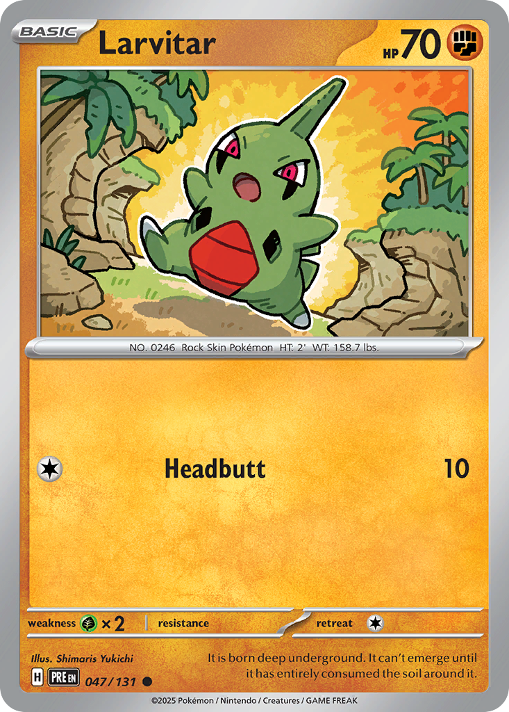 Larvitar 047/131 Prismatic Evolutions card