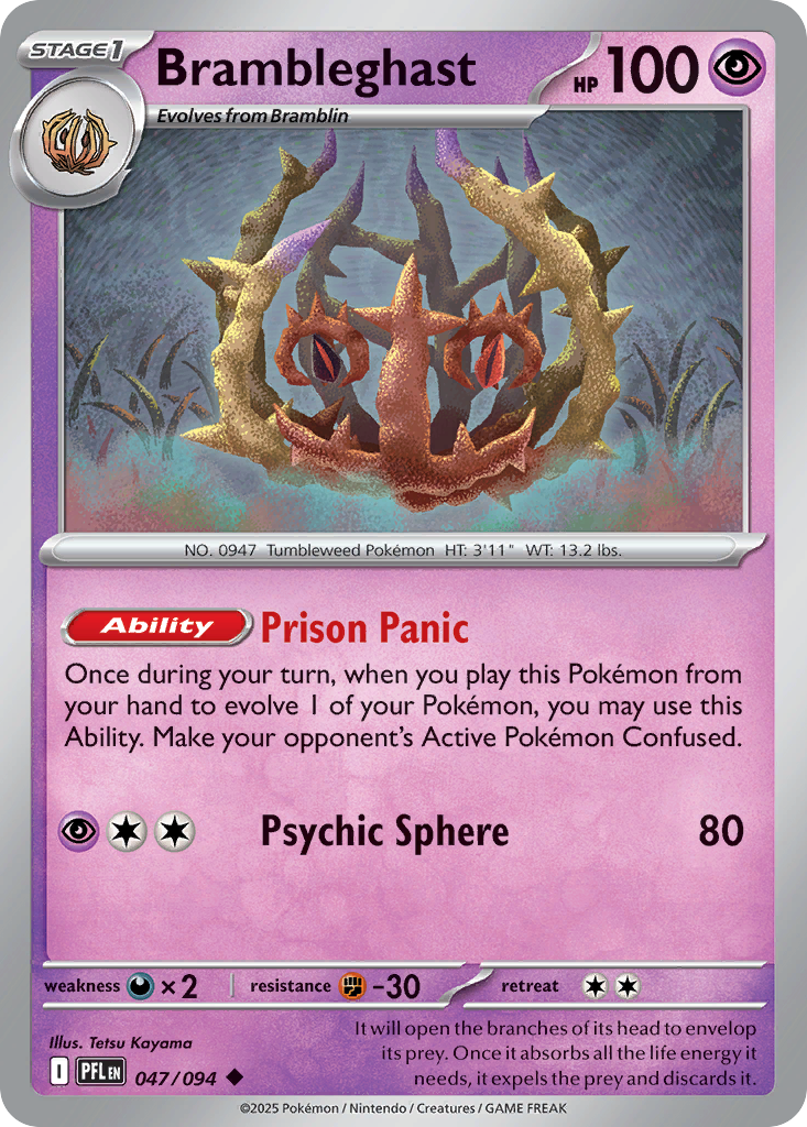 Brambleghast 047/094 Phantasmal Flames card