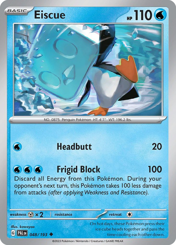 Eiscue 048/193 Paldea Evolved card