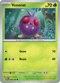 048/165 Venonat - Scarlet & Violet 151