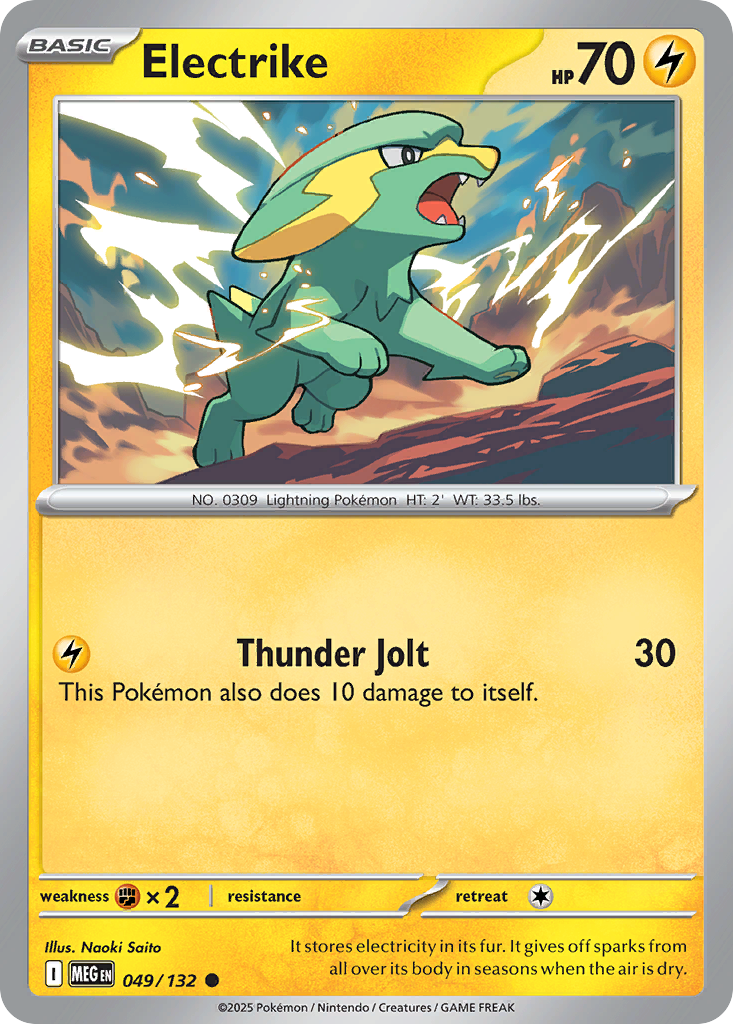 Electrike 049/132 Mega Evolution card
