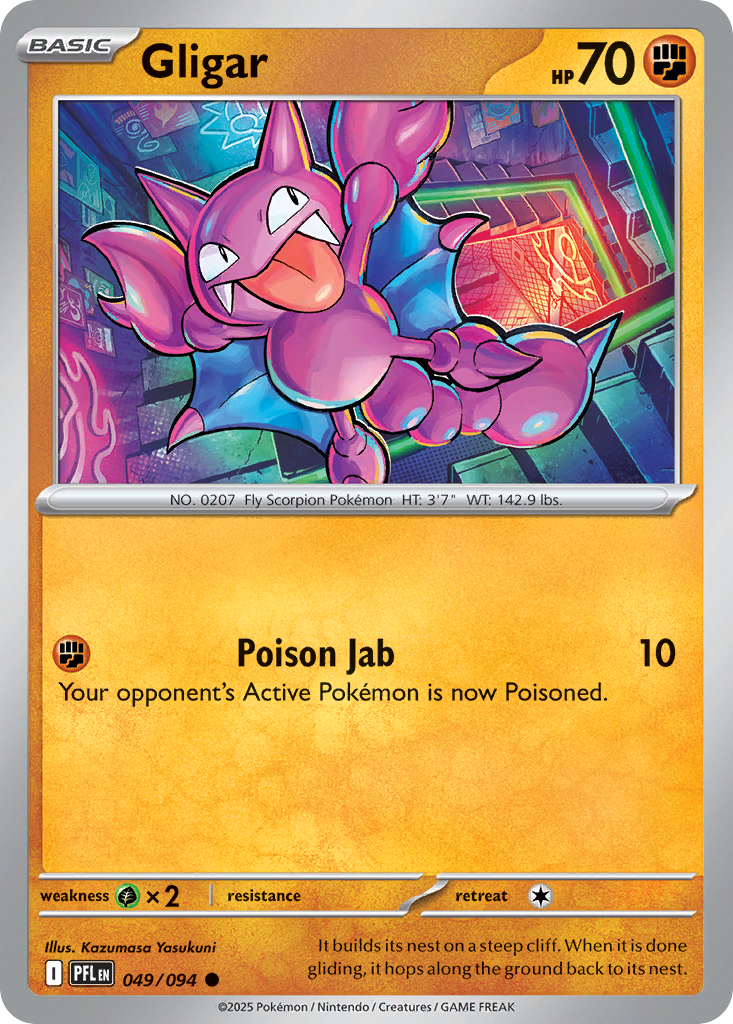 Gligar 049/094 Phantasmal Flames card