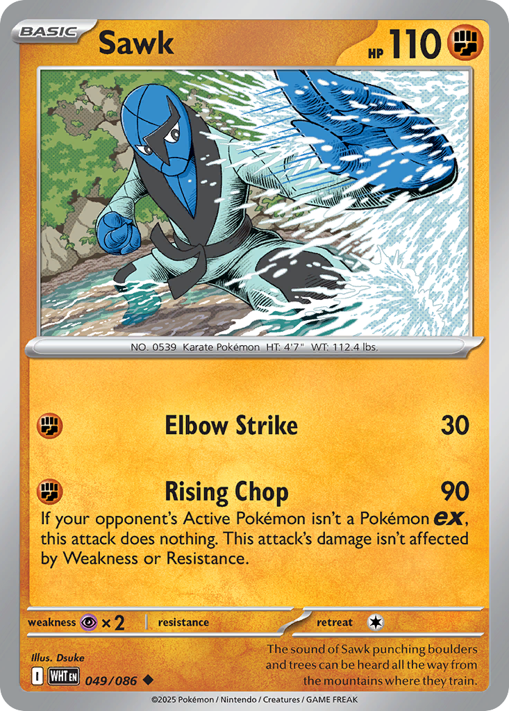 Sawk 049/086 White Flare card