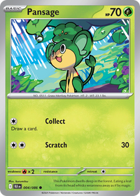 004/086 Pansage - Black Bolt
