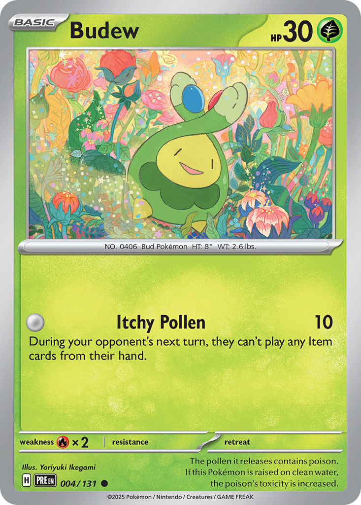 Budew 004/131 Prismatic Evolutions card