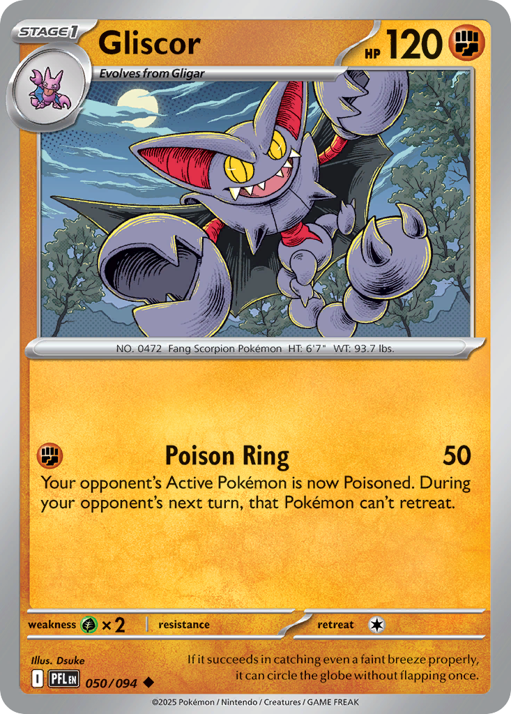 Gliscor 050/094 Phantasmal Flames card