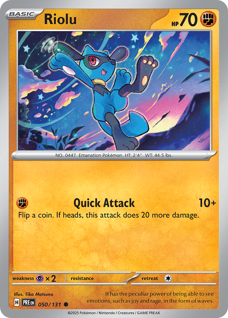 Riolu 050/131 Prismatic Evolutions card