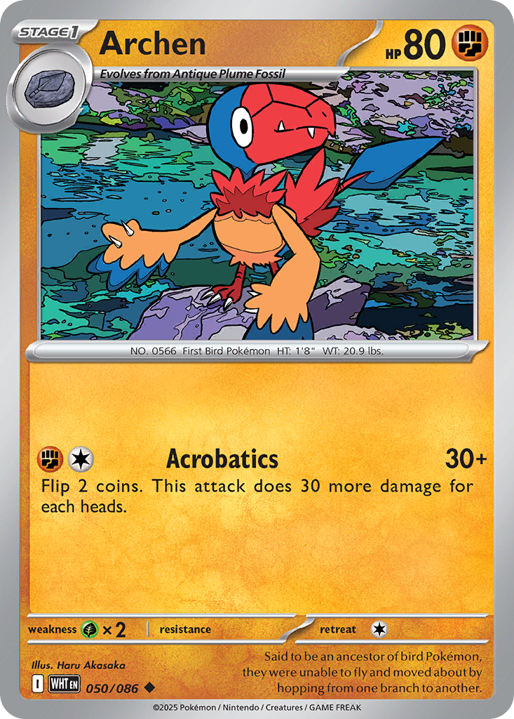 Archen 050/086 White Flare card