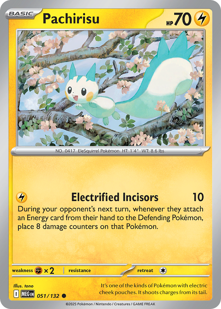 Pachirisu 051/132 Mega Evolution card
