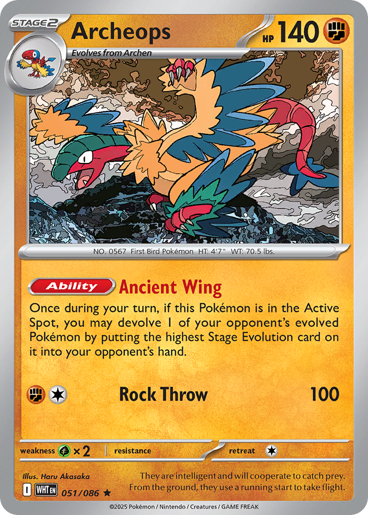 Archeops 051/086 White Flare card