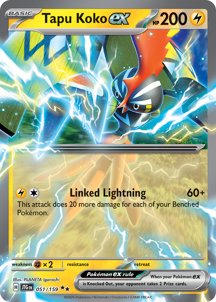 Tapu Koko ex 051/159 Journey Together card