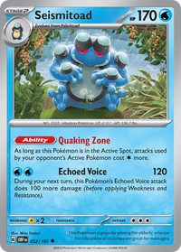 052/197 Seismitoad - Obsidian Flames