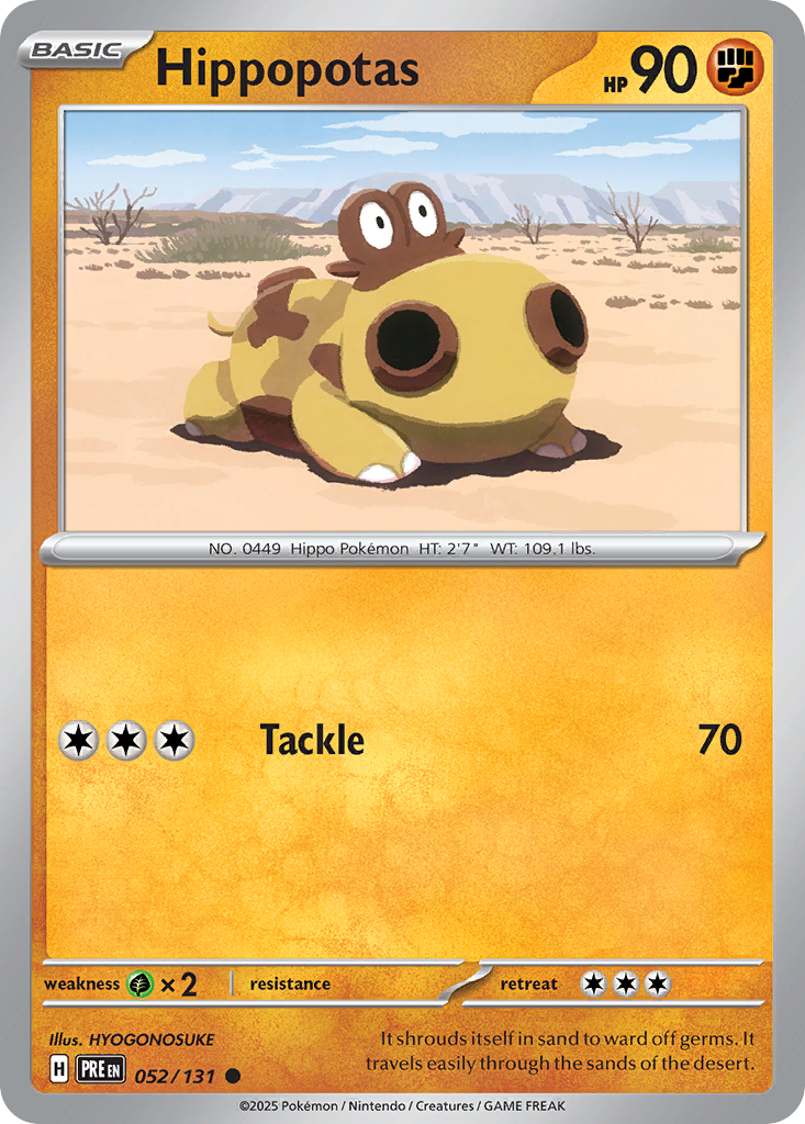 Hippopotas 052/131 Prismatic Evolutions card