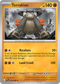 Terrakion 054/086 White Flare card