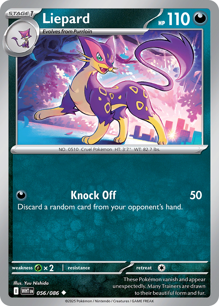 Liepard 056/086 White Flare card