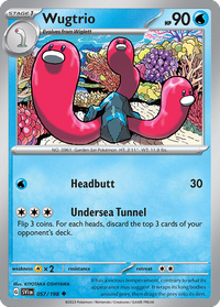 057/198 Wugtrio - Scarlet & Violet Base